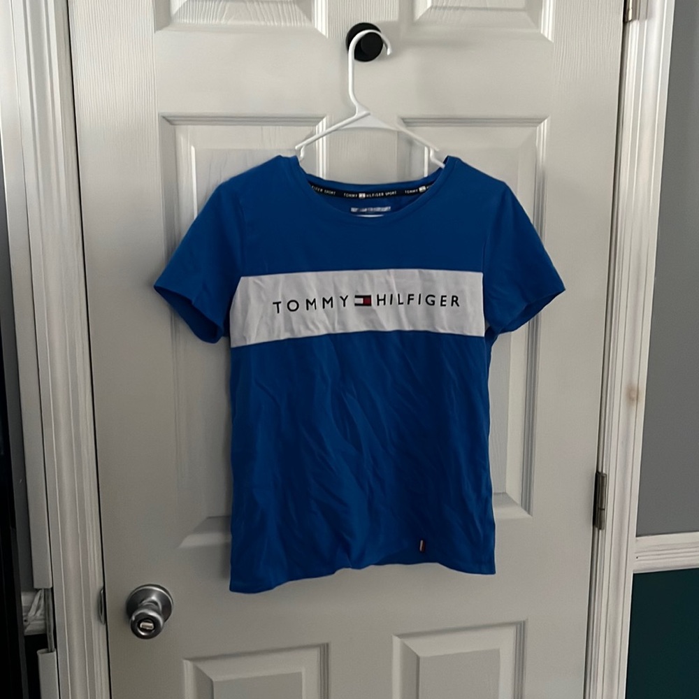 blue and white tommy hilfiger